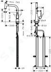 HANSGROHE - Talis Select M51 Dřezová baterie M5115-H220 s výsuvnou sprškou, sBOX, vzhled nerezu 73852800