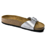 Žabky Birkenstock Madrid Birko-Flor Silver Regular Wide (0040411) pro ženy 42