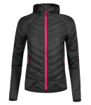 Dámská bunda/mikina ETAPE SIERRA PRO 2.0, černá/růžová (materiál NanoLoft, velikost L)