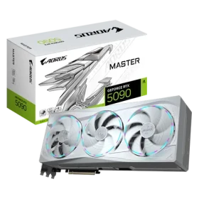 GIGABYTE AORUS GeForce RTX 5090 MASTER ICE 32GB / 2655MHz / 32GB GDDR7 / 512-bit / 1x HDMI + 3x DP / 1000W (16) (GV-N5090AORUSM ICE-32GD)