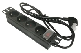 XtendLan 10" rozvodný panel 4x230V / ČSN / vypínač / kabel 1,8 m (ZASUVKA4-10)