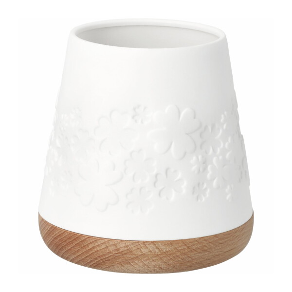 Räder Porcelánový svícen Clover 11 cm, bílá barva, dřevo, porcelán