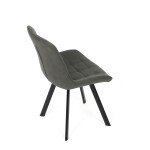 Jídelní židle, šedá, látka vintage, HC-V3066 GREY3