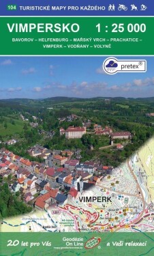 Vimpersko 1:25 000 104 Turistické mapy pro každého