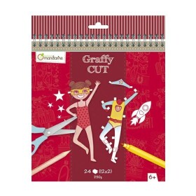 Avenue Mandarine Avenue Mandarine vystřihovánka a omalovánka panenka s oblečky