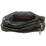 Stylová dámská koženková crossbody kabelka MaxFly Gimalli, tmavě zelená