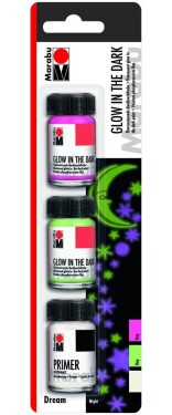 Marabu fluorescenční barva sada DREAM 3 x 15 ml