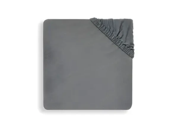 Jollein Prostěradlo napínací 120x60 cm Storm Grey / Prostěradlo / 100% bavlna (511-507-00094)
