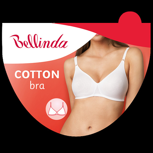 Nevyztužená bavlněná podprsenka COTTON BRA - BELLINDA - černá 100 D