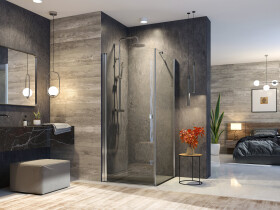 Aquatek GLASS A1 80 cm CHROM Sprchová zástěna 80x80x195cm