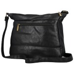 Trendy dámská koženková crossbody kabelka Estina, černá