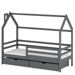 Posteľ Domček Lila 90x200 graphite