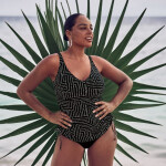Style Malaika Top tankini - horní díl 8851-1 black - RosaFaia 001 black 38E