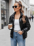 Dámská prošívaná bunda bomber černá FashionStreet TY5292 L