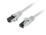 Lanberg CAT8.1 S/FTP 1,5m šedá / Patch kabel / RJ-45 / LSZH / 40 Gbit/s / Fluke (PCF8-10CU-0150-S)