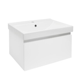 Koupelnová skříňka s umyvadlem SAT B-WAY 59x30x45 cm bílá lesk BWAY60WU1 BWAY60WU1
