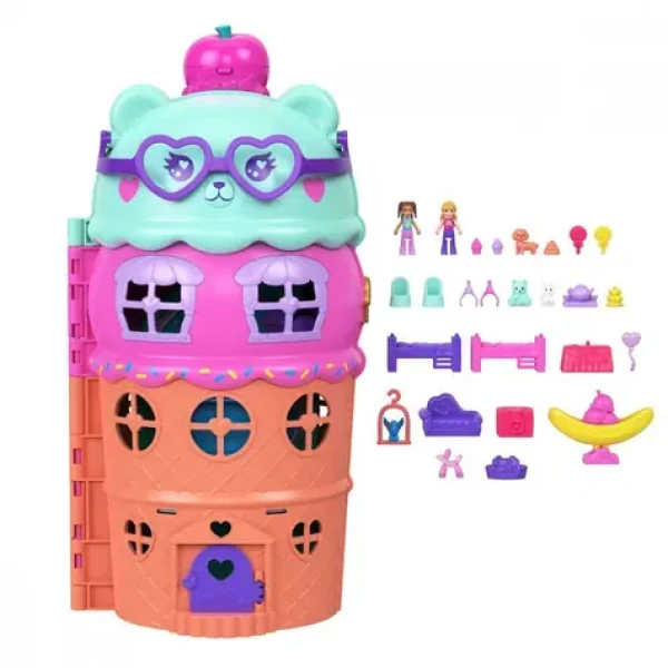 MATTEL Polly Pocket Ledový domeček s bazénem JFT91