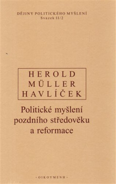 Dějiny politického myšlení II/2 - Aleš Havlíček