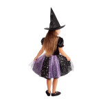 Dětský kostým čarodějnice černo-fialová, vel. S, e-obal