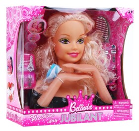Mamido Česací hlava panenky na stylizaci účesu Blond