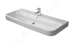 DURAVIT - Happy D.2 Umyvadlo 1200x505 mm, s přepadem, otvor pro baterii, bílá 2318120000