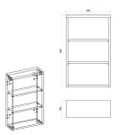 COMAD - Horní skříňka 40cm CLASSIC OAK 5907611647677