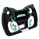 Cube Controls GTX2 bílo-modrá / Závodní volant / 30cm / 5" dotykový displej / 4 pádla / 21 tlačítek (GTX2-WHI300BLU)