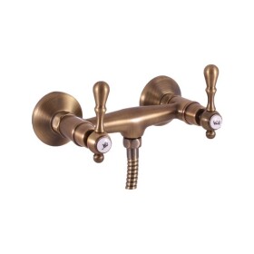 RAV Slezák - MORAVA RETRO - Sprchová baterie, Stará mosaz (Bronz), 150 mm MK480.5SM