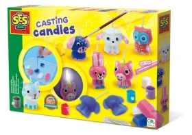 SES CREATIVE Výroba svíček třpytková zvířátka kreativní set v krabici