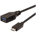 Delock USB 2.0 prodlužovací kabel plochý zahnutý [1x USB 2.0 zástrčka A - 1x USB 2.0 zásuvka A] 1.00 m černá oboustranně zapoji