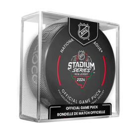 Inglasco / Sherwood Puk Stadium Series 2024 New Jersey Phi Vs Njd Official Game Puck