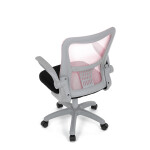 Dětská židle, výškově nastavitelná, růžová síťovina, KA-K2008 PINK