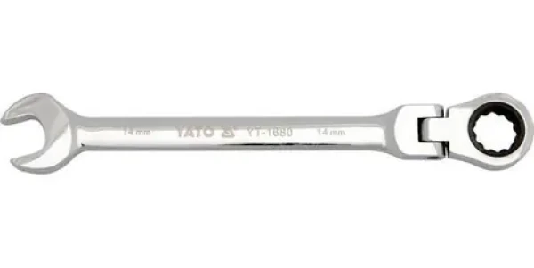 YATO YT-1684 / Klíč očkoplochý ráčnový 18 mm s kloubem (YT-1684)