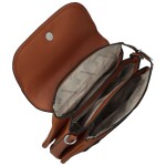 Trendy dámská koženková crossbody kabelka Coveri Longina, světle hnědá