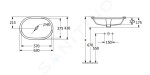 VILLEROY & BOCH - Architectura Vestavné umyvadlo, 570x375 mm, bez přepadu, CeramicPlus, alpská bílá 5A7661R1