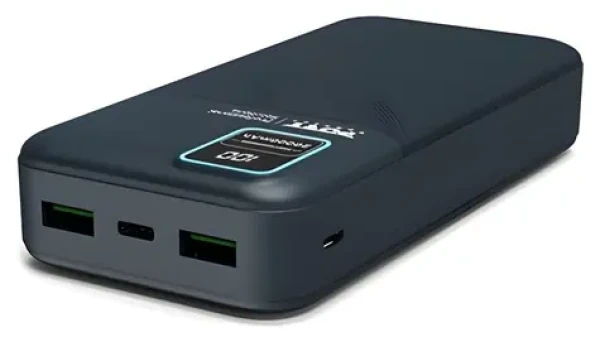 PORT CONNECT Powerbanka 20 000 mAh / Powerbanka / 74 Wh / 2x USB-A QC / LCD displej (907002)