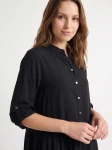 HOSH Dámské košilové šaty Spirit černé Velikost: XXL/3XL
