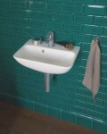 DURAVIT - ME by Starck Umývátko 45x32 cm, s přepadem, s otvorem pro baterii, bílá 0719450000