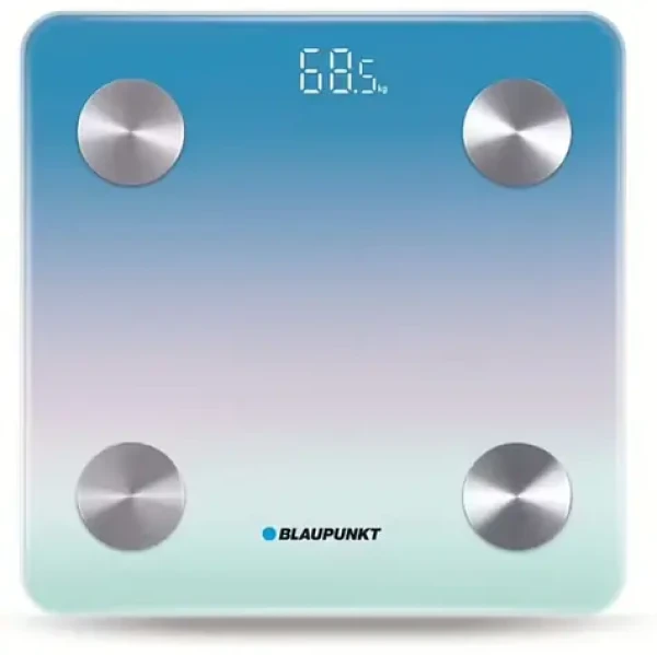BLAUPUNKT BSM601BT modrá / osobní váha / nosnost 180kg / BMI měření / Bluetooth (AGDBLBS008)