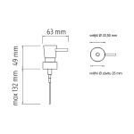 ND Nimco - černá mat náhradní pumpička 1028T-90 1028T-90
