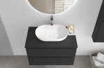 CERANO - Deska pod umyvadlo Navira Pro - černá matná - 80x3,6x46 CER-8050BD7600