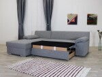 Nábytek VACULÍK Sedačka s otomanem PETRA - rozkládací + úložný prostor VARIANTA PROVEDENÍ: (š): 255 cm - opěry STANDART (48 cm)