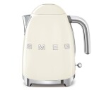 Smeg KLF03CREU rychlovarná konvice, 1,7 l, (7 šálků), 2400 W, styl 50. let, krémová