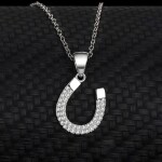 Stříbrný náhrdelník PODKOVA pro štěstí - stříbro 925/1000, Stříbrná 40 cm + 5 cm (prodloužení)