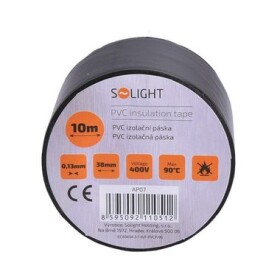 Solight Elektroizolační páska 38 mm x 0,13 mm x 10 m černá AP07