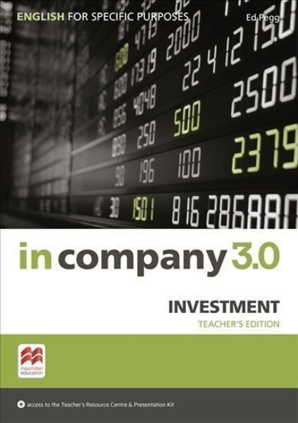 In Company 3.0: Investment Teacher´s Edition - Claire Hart