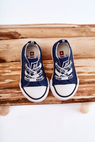 Dětské látkové tenisky BIG STAR KK374050 Námořnická modrá 17