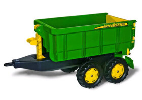 Rollytoys Vlečka za traktor John Deere vyklápěcí zelená