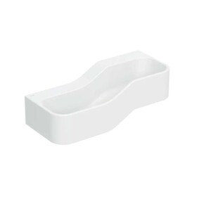 GEBERIT - Bambini Dvojumyvadlo pro děti, 90x39 cm, levé, bez přepadu, bez otvoru pro baterii, alpská bílá 502.973.00.2