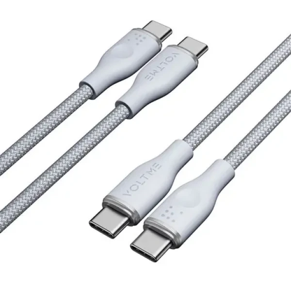 VOLTME Powerlink Rugg Series CTC Kabel USB-C(M) 3A/60W 1m šedá / 2x USB-C(M) (C2052)